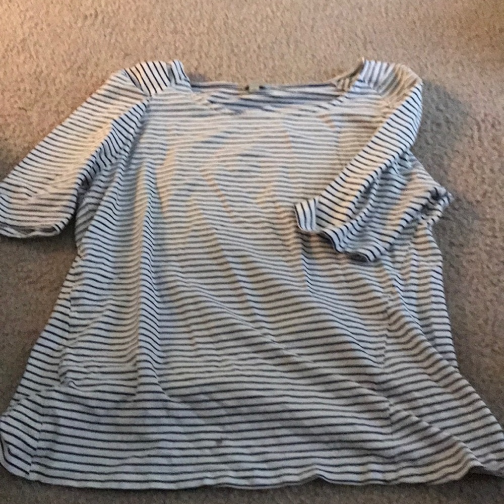 Black and white striped shirt